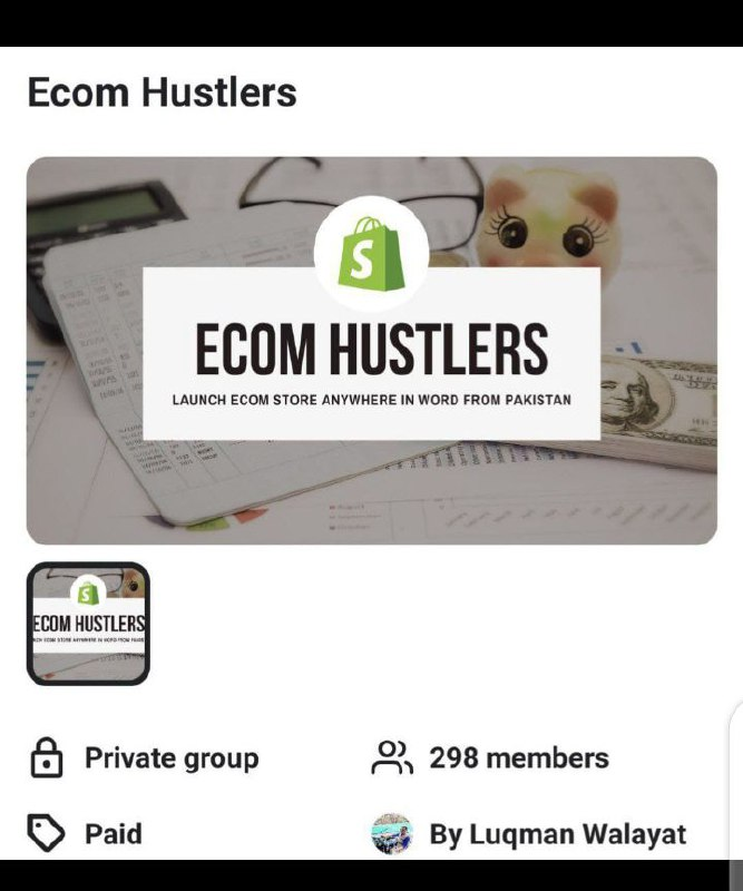 Ecom Hustler by Luqman Walayat Course