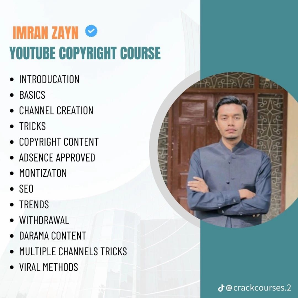 Imran Zayn YouTube Copyright Course