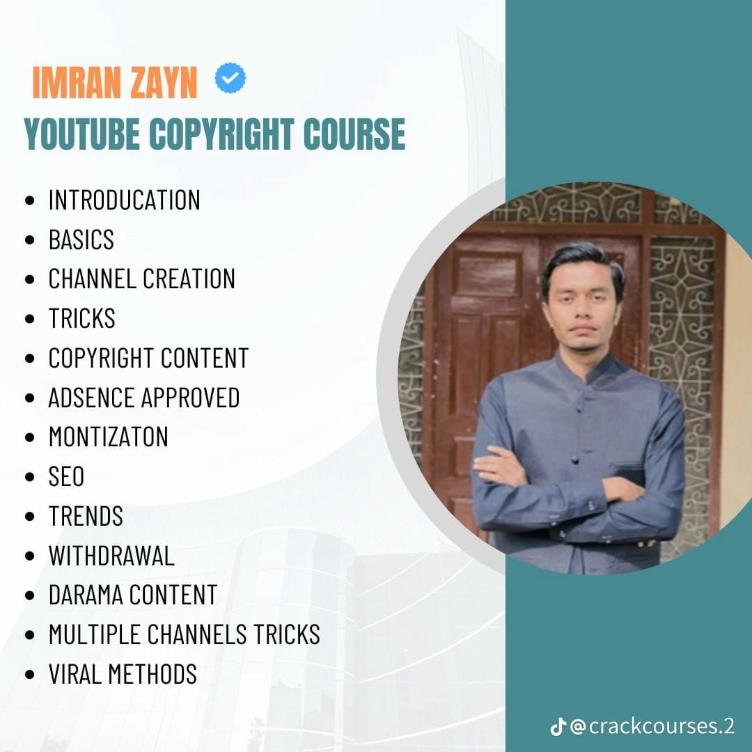 Imran Zayn YouTube Copyright Course